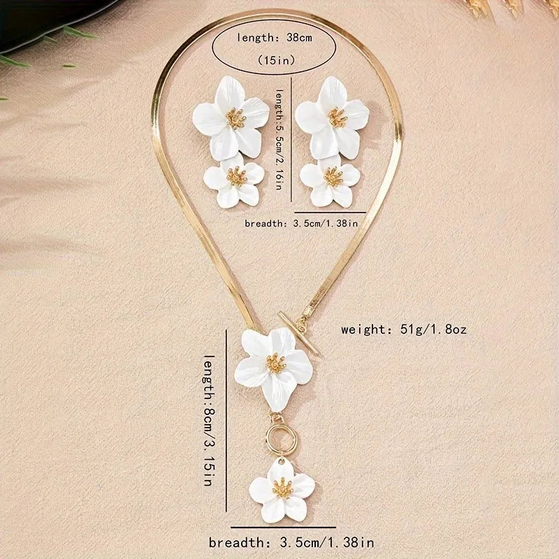 Ensemble Bijoux Fleur Femme