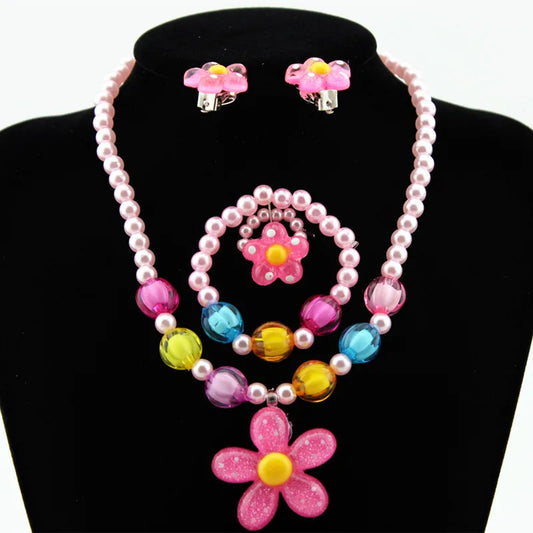 Ensemble Bijoux Fille Fleur