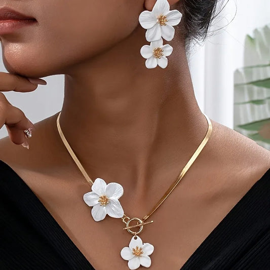 Ensemble Bijoux Fleur Femme