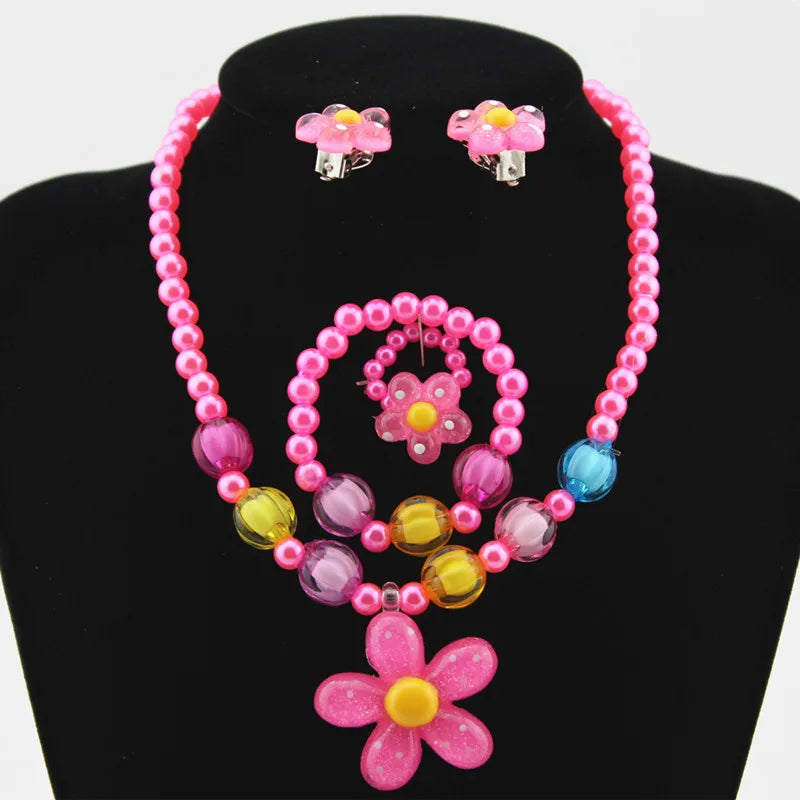Ensemble Bijoux Fille Fleur